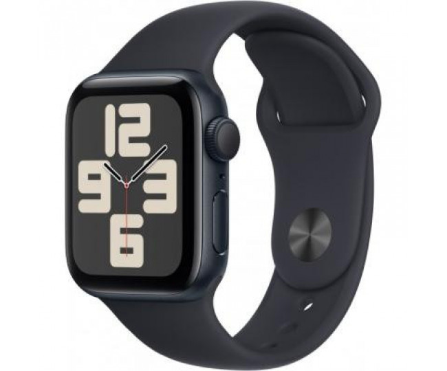 Apple Watch SE 2 40mm Midnight Aluminum Case with Midnight Sport Band (S/M) (MR9X3) 2023